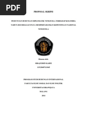 14++ Proposal Skripsi Hubungan Internasional Pdf