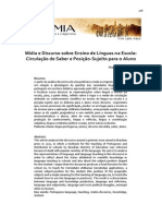 Mídia e Discurso Sobre Ensino de Línguas Na Escola - p.308 320 PDF