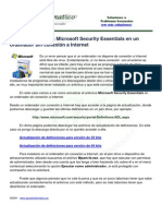 Actualizar Mse Sin Conexion Internet PDF