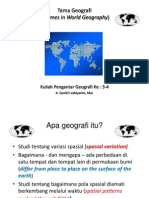 1-Pengantar Geografi-Interaksi Spasial
