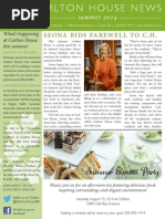 Download Carlton House Summer 2014 Newsletter by carltonhouse SN243241291 doc pdf
