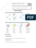 Juntar As Sílabas e Ligar Ao Desenho Certo.: Língua Portuguesa