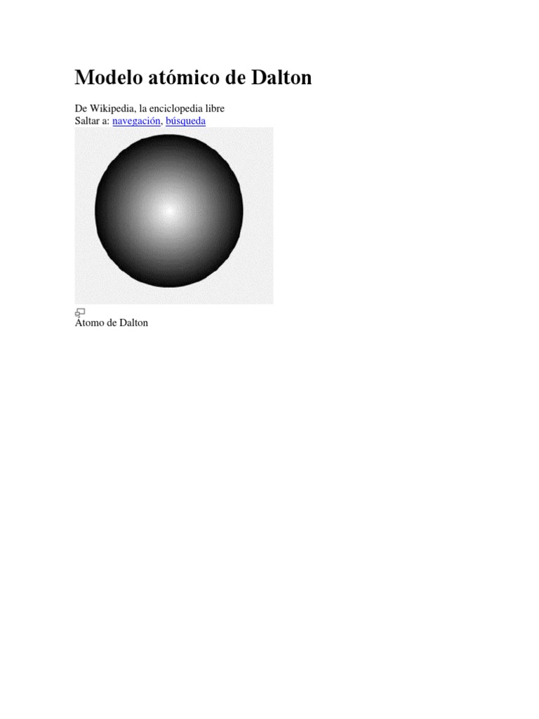 Modelo Atómico de Dalton, Thompson, Rutheford y Bohr | PDF | Átomos |  Física de la Materia Condensada