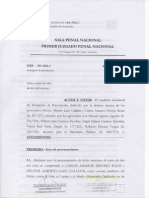 Decisión Judicial Sobre Solicitud de Excepción de Prescripción de Crímenes en El Frontón (1986)