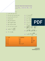 20 Detyra Per Ekuacionet Eksponenciale PDF