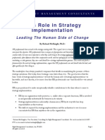 HR Role in Strategy Implemnetation