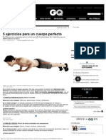 5 Ejercicios para Un Cuerpo Perfecto - GQ Mexico PDF