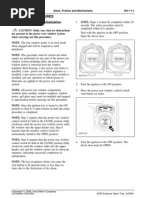 Rear Window Motor Initialization General Procedures