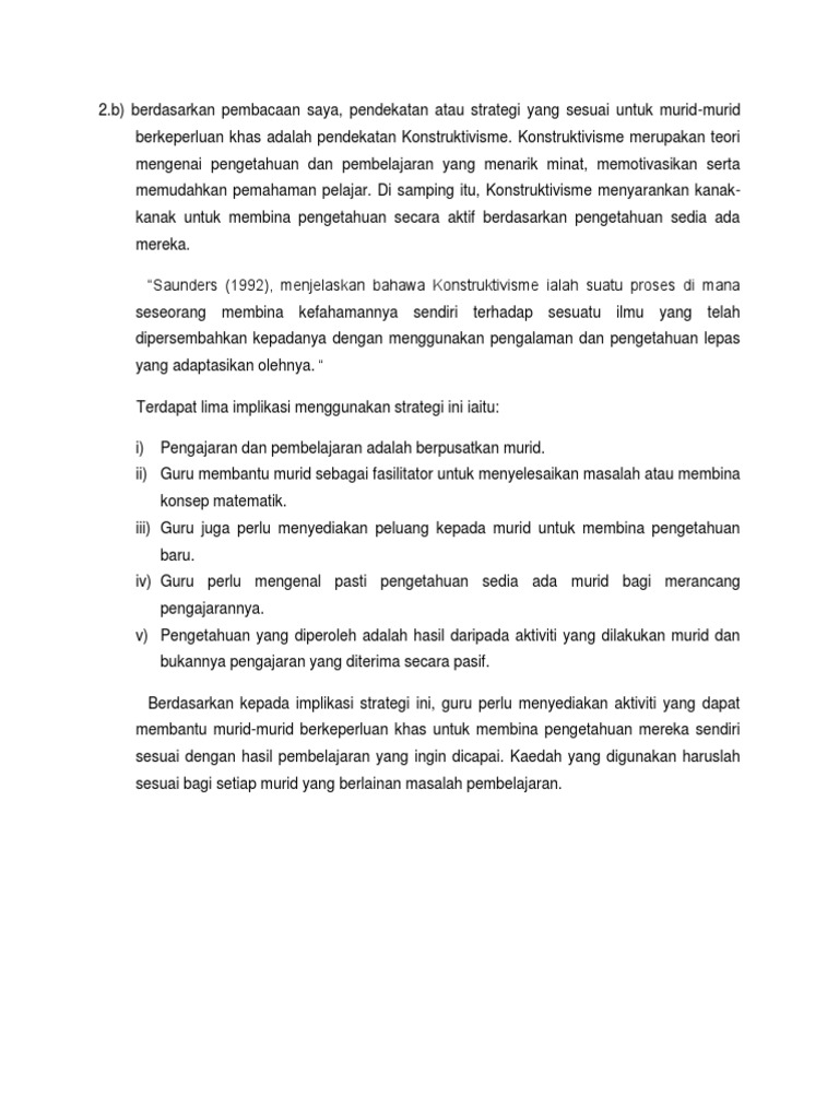 Strategi Membantu Murid Murid Berkeperluan Khas Dalam Keempat Empat Masalah Pembelajaran Pdf