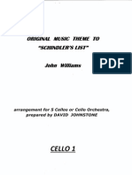 Arr Johnstone JohnWilliams Schindler - S - List CELLO - I PDF