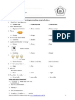 Id Soal SD Kelas 1 Latihan Ulangan Semester I Bahasa Inggris Madrasah Ibtidaiyah PDF