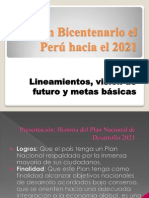 Plan Bicentenario El Perú Hacia El 2021