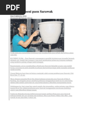 Keunikan Seni Pasu Sarawak Pdf