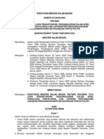 Permendagri No 24 Tahun 2009 TTG Pedoman Cara Perhitungan Bantuan Kauangan Parpol DLM APBD Ok