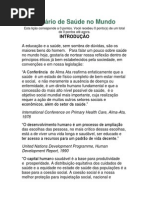 CENARIO DE SAUDE NO MUNDO .docx