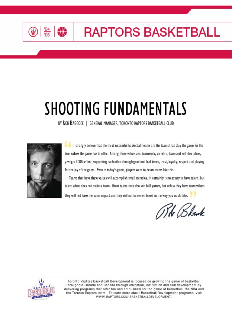 Shooting Fundamentals Basketball PDF