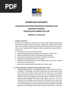 Download Kesimpulan Sosialisasi Peraturan Perundang-undangan dan Kebijakan Nasional 16-17April by Pengelola Air SN243304320 doc pdf