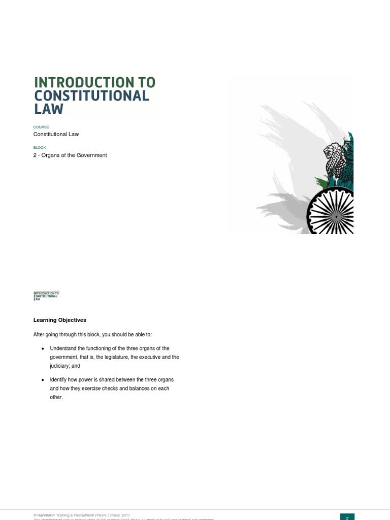 Constitutional Law: Course PDF Supreme Courts Supreme Court Of India