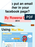 How To Use Mad Mimi As The Email Catcher For Facebook Page?