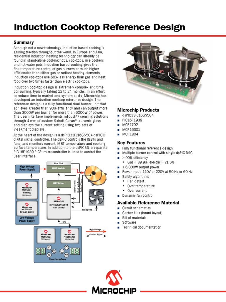Induction Cooker PDF Kitchen Stove Electrical Engineering