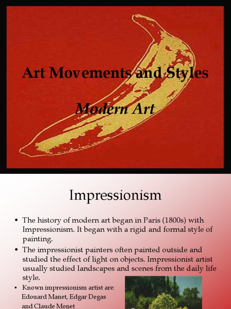 Art Movements and Styles PDF