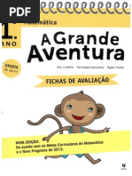 A Grande Aventura 1º- Fichas de Avaliação - Matemática