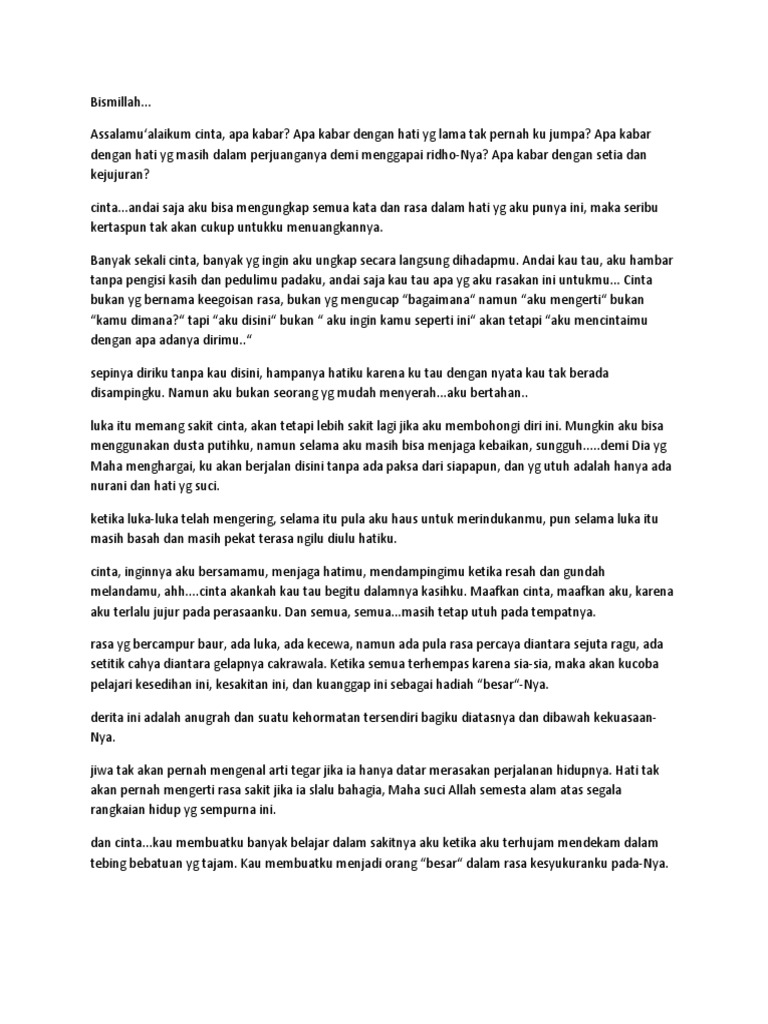 Assalamu Alaikum Cinta Pdf