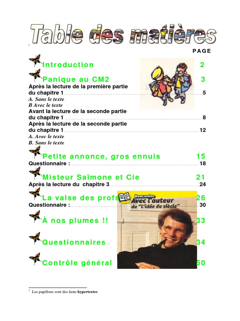 L Idee Du Siecle Kamo Fiche De Lecture Cm2