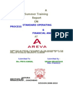 A Summer Training ON: Standard Operating Process & Financial Analysis