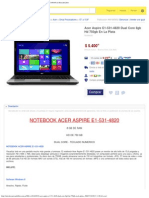 2013-10-27 - Acer Aspire E1-531-4820 Dual Core 8gb HD 750gb en La Plata - $ 5.400,00 en MercadoLibre PDF