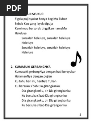 Kumpulan Lagu Ibadah Pemuda Remaja Font Besar Pdf