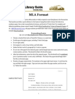 Mla Referencing Outline by Cal State Lib