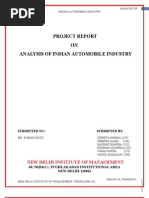  Indian Automobile Industry Analysis