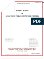  Indian Automobile Industry Analysis