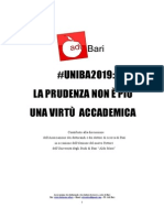 #UNIBA2019: LA PRUDENZA NON È PIÙ UNA VIRTÙ ACCADEMICA