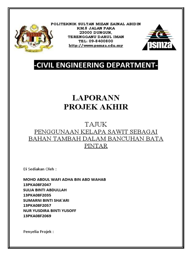 Contoh Proposal Projek Akhir Kejuruteraan Mekanikal - MosOp