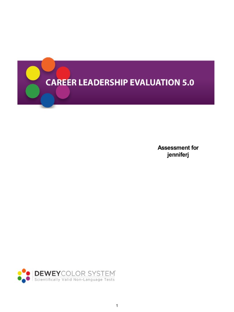 Assessment For Jenniferj | PDF | Motivation | Motivational