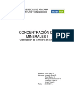 Concentracion de Minerales 1