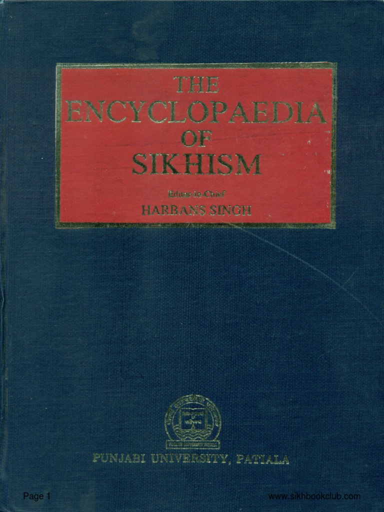 The Encyclopaedia Of The Sikhism Volume I Harbans Singh English Pdf Guru Nanak Sikh