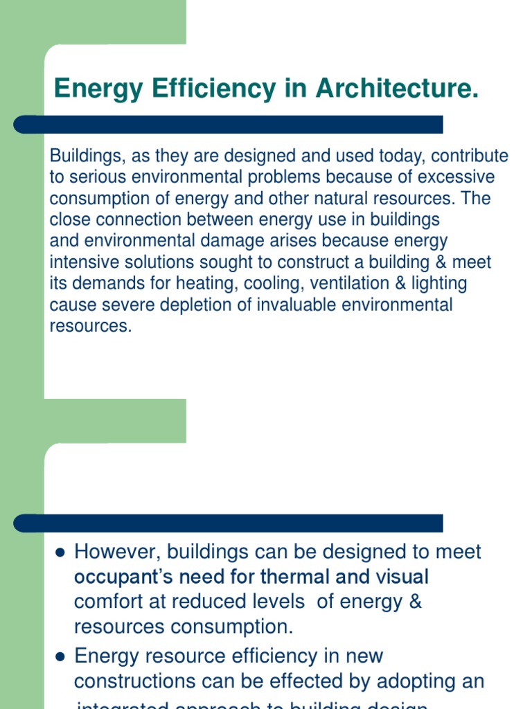 Energy Efficiency in Architecture-2!19!09-14 | PDF | Building ...