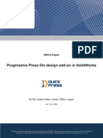 Progressive Press Die Design Add-On in Solidworks: White Paper
