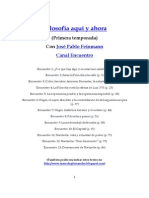 Filosofía Aquí y Ahora - Primera Temporada PDF