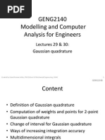 Gaussian Quadrature