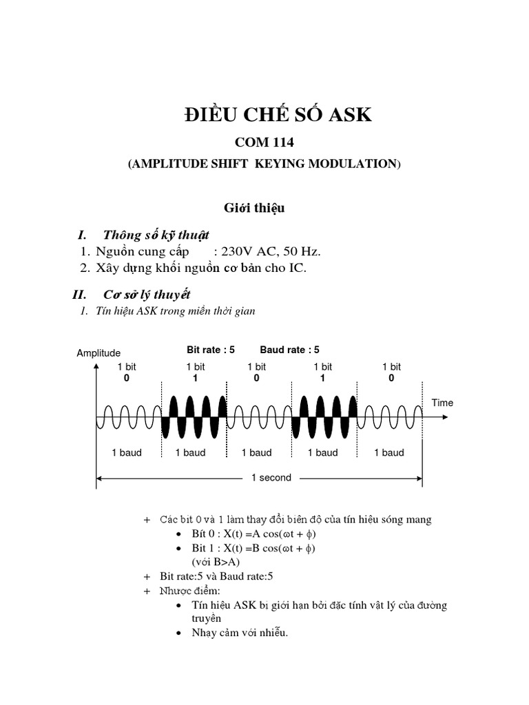 ĐIỀU CHẾ SỐ ASK | PDF