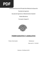 Poder Ejecutivo y Legislativo en Venezuela