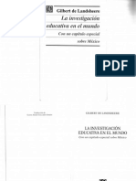 La Investigacion Educativa en México en El Contexto Latinoamericano-1 PDF