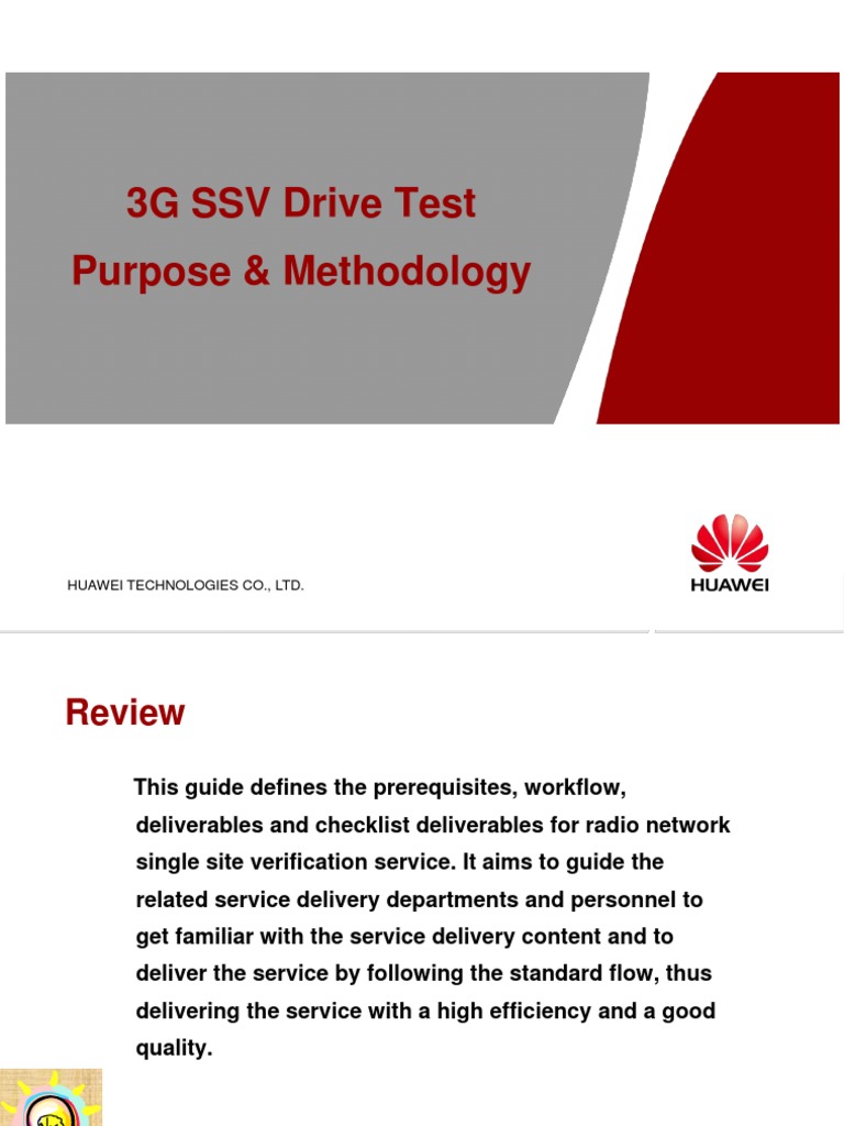 3G SSV Drive Test Methodology Guide | PDF | High Speed Packet Access ...