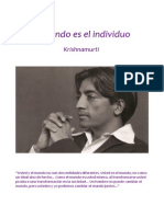 El Mundo Es El Individuo Krishnamurti PDF