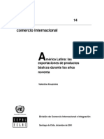 America Latina y Las Exportacione de Mineral en Los 90 PDF
