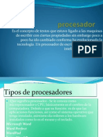 Presentacion de Los Procesadores Lluvia Paola PDF